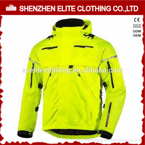 High Quality Lime Green Parka Cycling WInter Jackets For Men